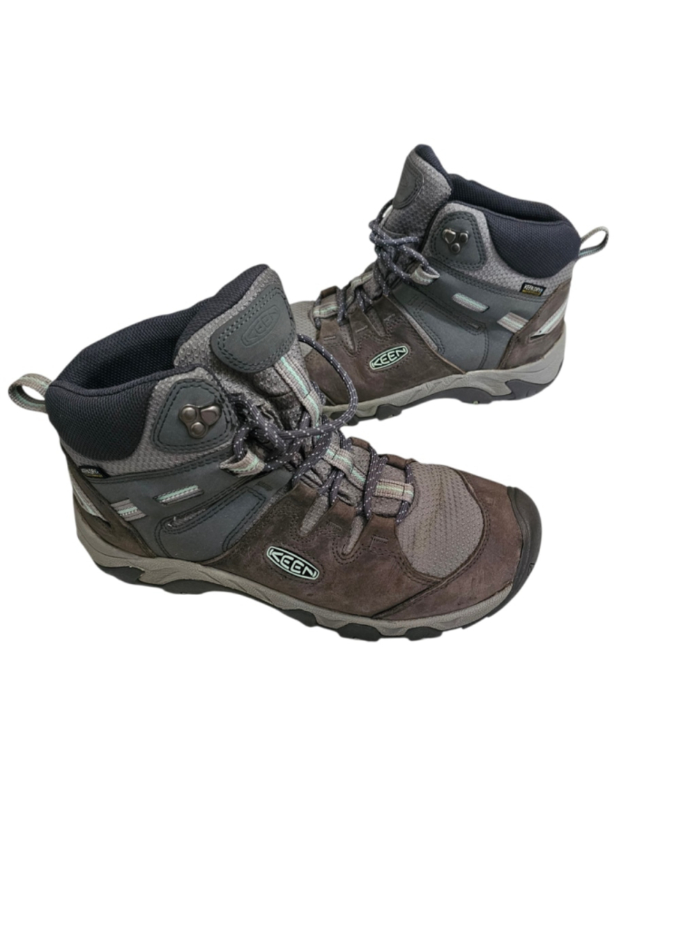 KEEN Steens Mid Waterproof Hiking Boots Womens 11 Leather KEEN.DRY 1022332